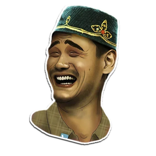 human face smile headgear