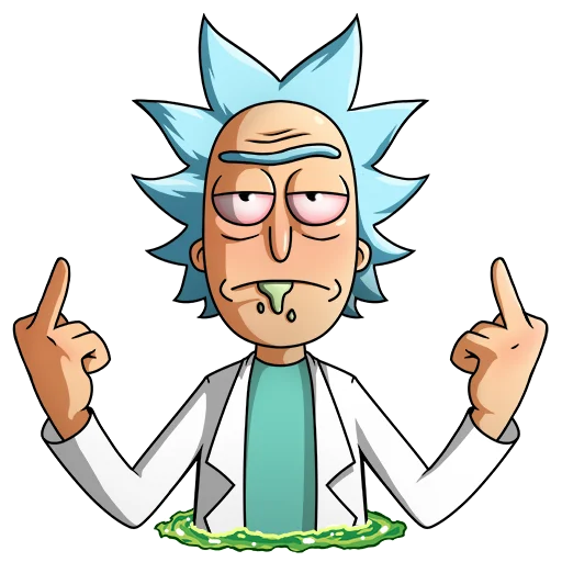 Sticker Rick and Morty 420 - 4
