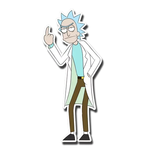 Sticker Рик и Морти @r1ckandm0rty - 8