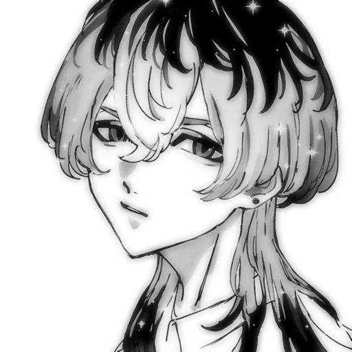 эскиз иллюстрация аниме