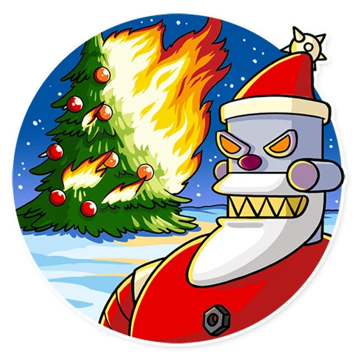 clipart christmas tree cartoon