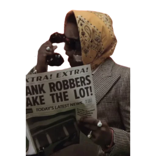 text newspaper person