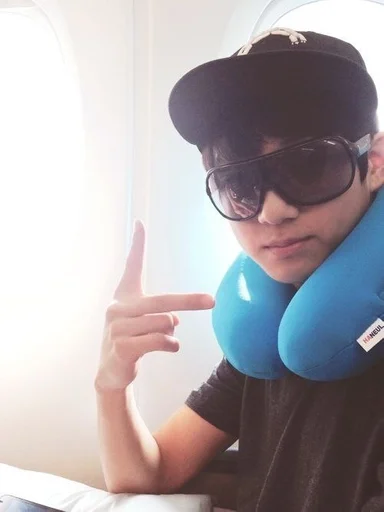 person goggles headphones