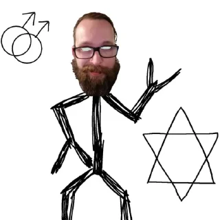 эскиз рисование мужчина