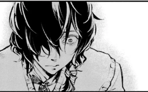 anime sketch human face