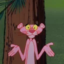 Sticker Розовая Пантера - 0