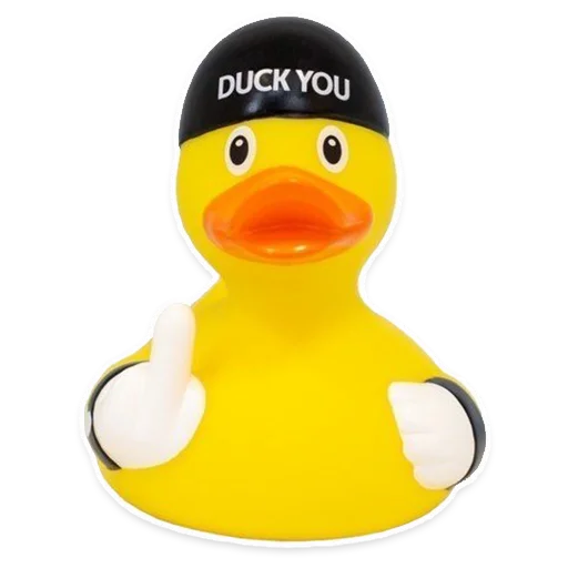 Стикер Резиновая уточка вместо слов - 9