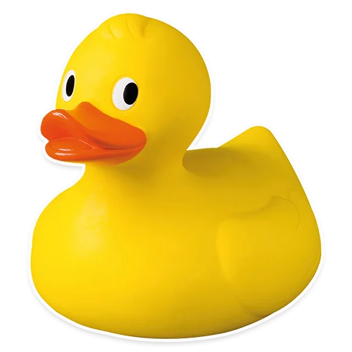 Стикер Резиновая уточка вместо слов - 3