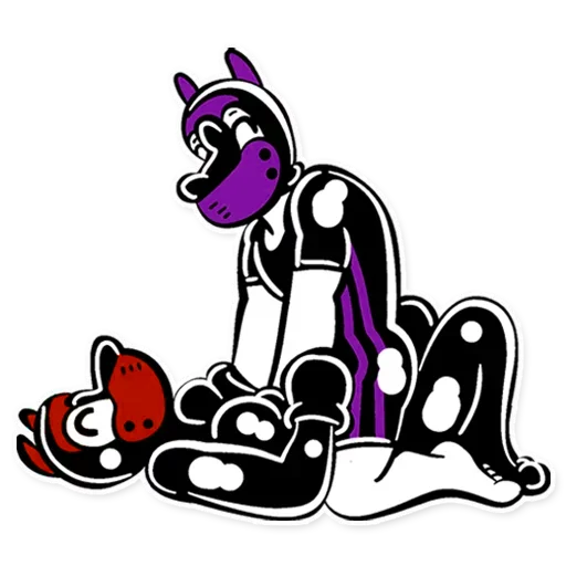 Sticker RubberTheNibblesPurple - 1