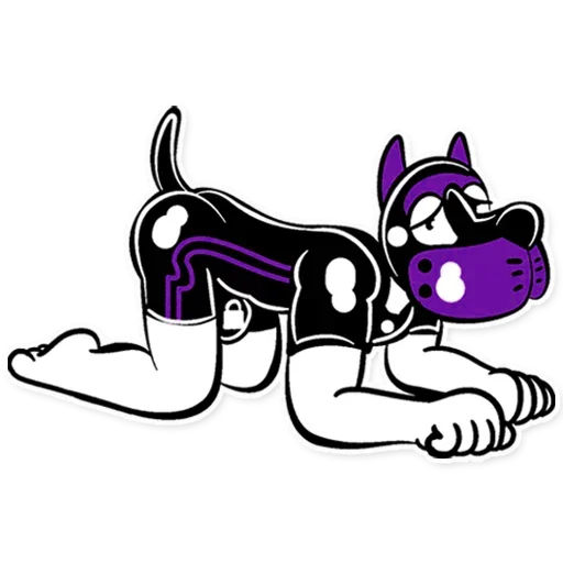 Sticker RubberTheNibblesPurple - 1