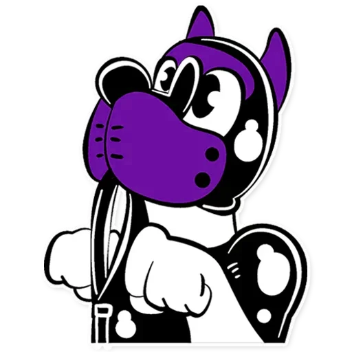 Sticker RubberTheNibblesPurple - 1