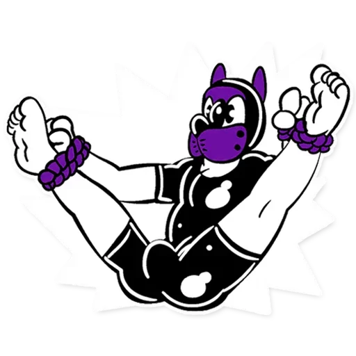 Sticker RubberTheNibblesPurple - 1