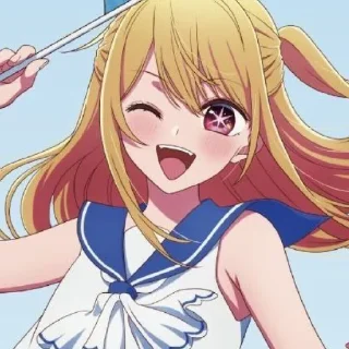 Стикер Rᴜʙʏ Hᴏsʜɪɴᴏ💋 @OshiNoKo_wc - 4