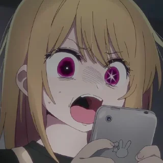 Стикер Rᴜʙʏ Hᴏsʜɪɴᴏ💋 @OshiNoKo_wc - 7