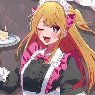 Стикер Rᴜʙʏ Hᴏsʜɪɴᴏ💋 @OshiNoKo_wc - 6