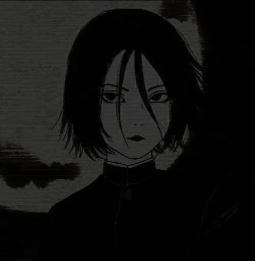 black and white art black