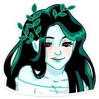 Sticker Русалка Леся @Nyasticks - 10
