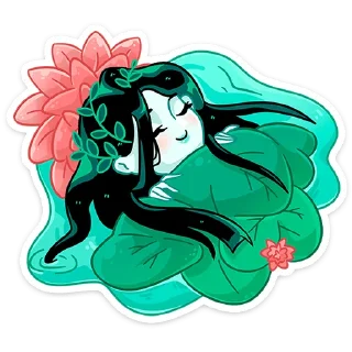 Sticker Русалка Леся @Nyasticks - 2
