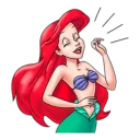 Стикер Русалочка - 3