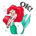 Стикер Русалочка - 1