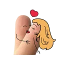 Стикер Fingers @stickersb2b - 3