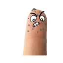 Стикер Fingers @stickersb2b - 5