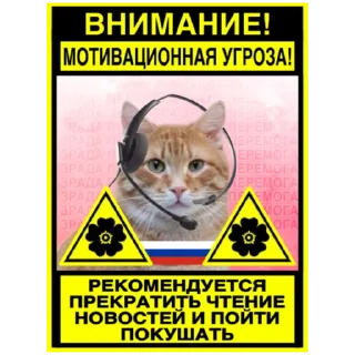 Sticker Первая Кошачья Дивизия @russkie_koti - 5