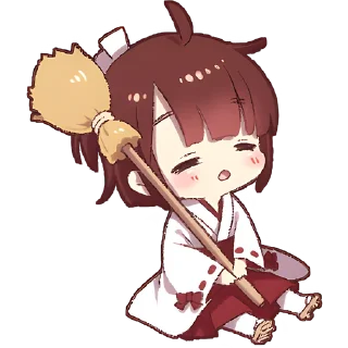 Sticker Рыжая-чан @Nyasticks - 0