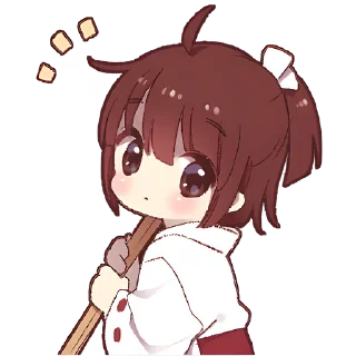 Sticker Рыжая-чан @Nyasticks - 6