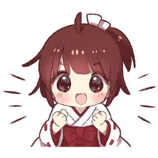 Sticker Рыжая-чан @Nyasticks - 1