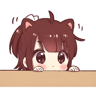 Sticker Рыжая-чан @Nyasticks - 9