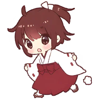 Sticker Рыжая-чан @Nyasticks - 8