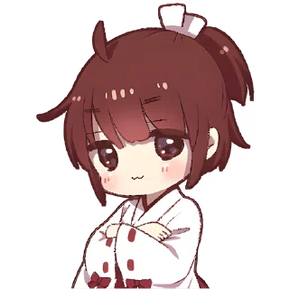 Sticker Рыжая-чан @Nyasticks - 2