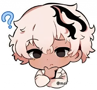 Стикер 𝓡𝔂𝓾𝓼𝓮𝓲 𝓢𝓪𝓽𝓸 𝓬𝓱𝓲𝓫𝓲 - 9