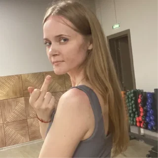 Стикер Рыжая - 1