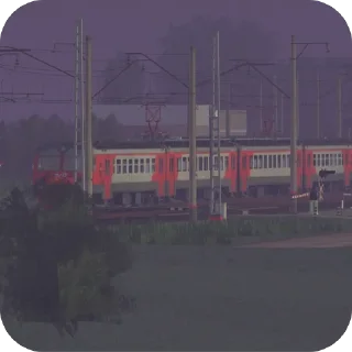 поезд на открытом воздухе дерево