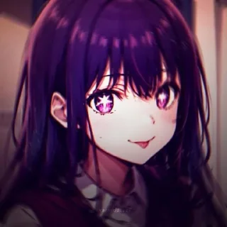 Стикер |{ Хошино Аи }| (красотка!) @KawaiiRUbot @Anonroll_bot - 7