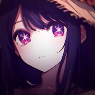 Стикер |{ Хошино Аи }| (красотка!) @KawaiiRUbot @Anonroll_bot - 1