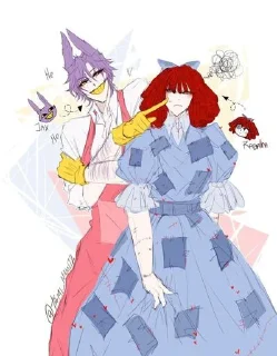 Стикер 50 оттенок рагаты и джекса @Themki_robot - 1