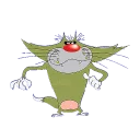 Стикер @STIKERFORALL OGGY SCARAFAGGI-OGGY ET LES CAFARDS - 6