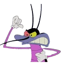 Стикер @STIKERFORALL OGGY SCARAFAGGI-OGGY ET LES CAFARDS - 8