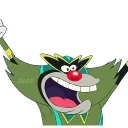 Стикер @STIKERFORALL OGGY SCARAFAGGI-OGGY ET LES CAFARDS - 4