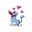 Стикер @STIKERFORALL OGGY SCARAFAGGI-OGGY ET LES CAFARDS - 2