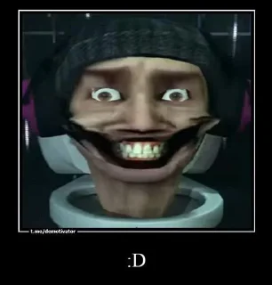 Sticker Skibidi toilet @Themki_robot - 2