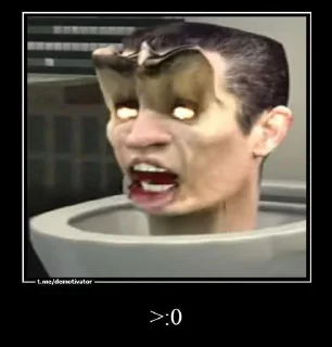 Sticker Skibidi toilet @Themki_robot - 6