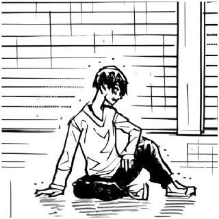 Стикер Шиничиро - 1