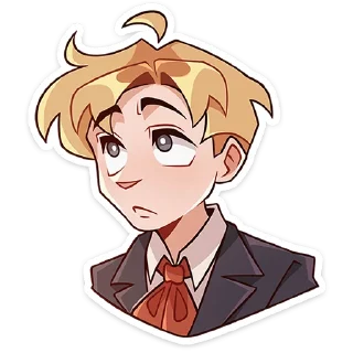 Sticker Школьник Владик @Nyasticks - 10