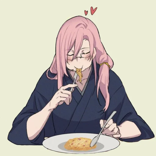 cartoon human face food