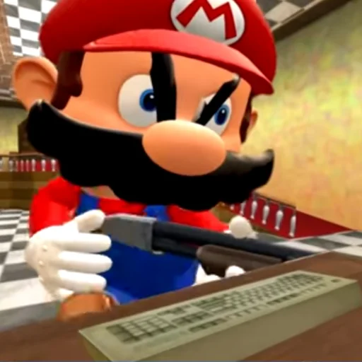 Стикер МАРИО ОТ SMG4 - 10