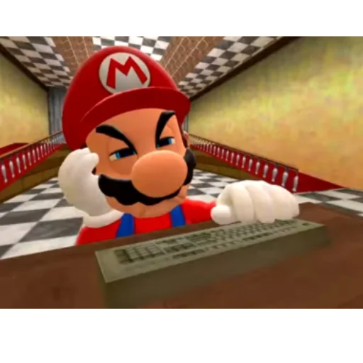 Стикер МАРИО ОТ SMG4 - 6